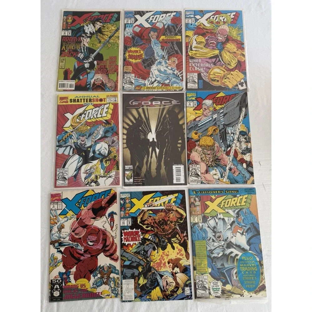Marvel X-Force Comic Lot 9 Issues 1990s X-Men Cable Stryfe VF NM Set